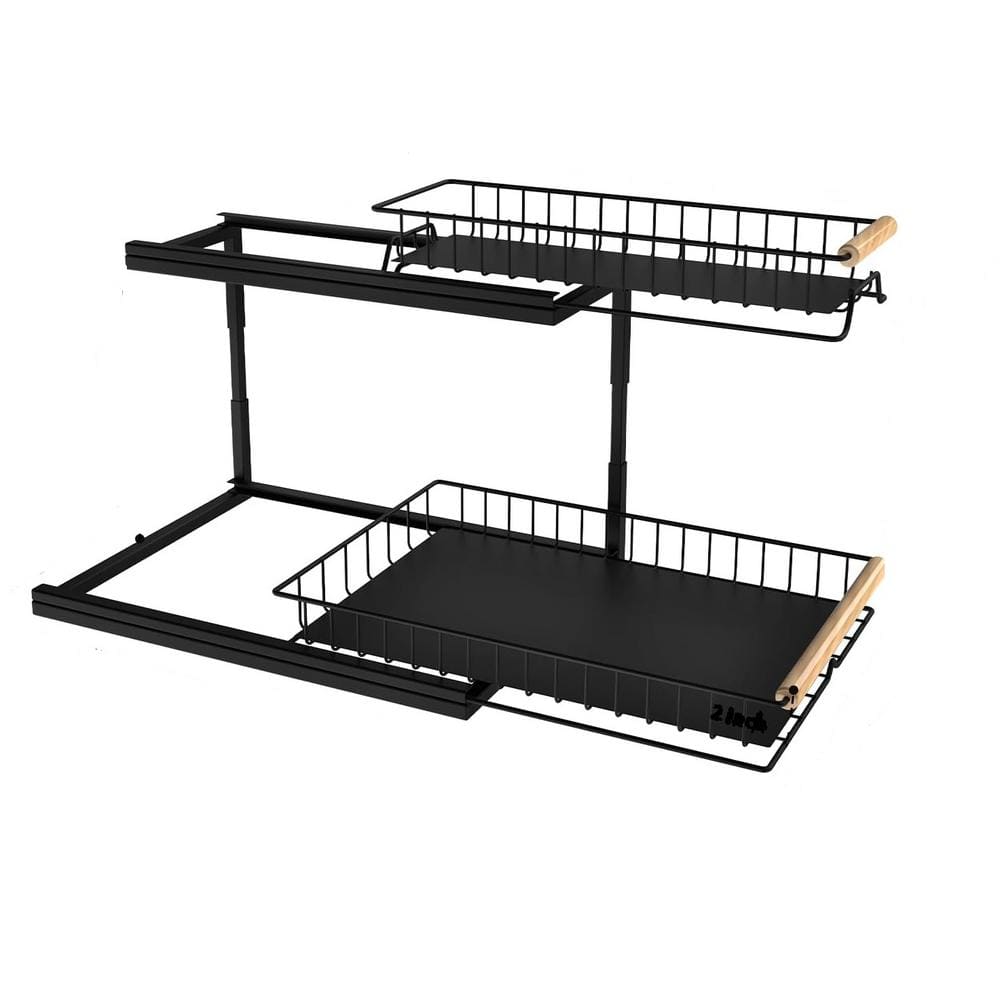 Under Sink Organizers & Storage for Kitchen & Bathroom with 2-tier Pull Out