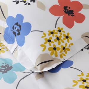 Company Cotton Claudia Floral Cotton Percale Pillowcase