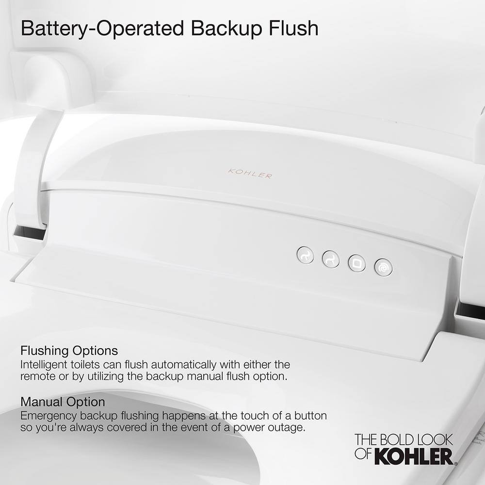 White Wall-Mounted Dual Flush High Efficiency Toilet