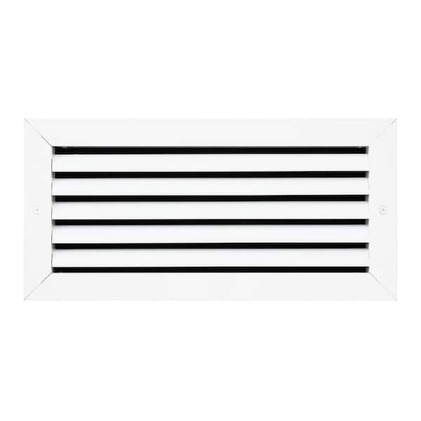 14 in. x 4 in. Aluminum Return Air Grille in White