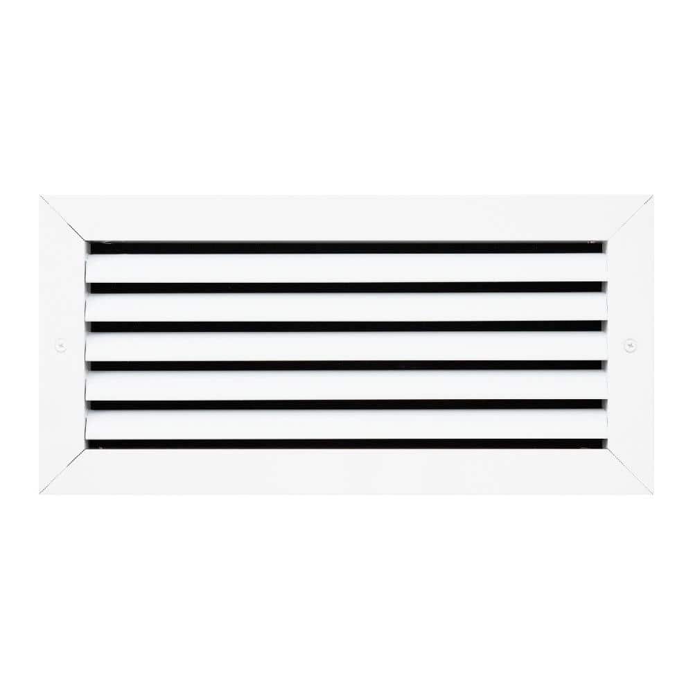 White Aluminum 14x6 Inch Ceiling Vent Grille