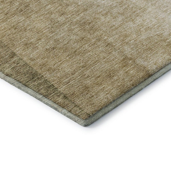 Mayfield Premium Machine Washable Indoor/Outdoor Geometric AMF625 Taupe 10 ft. x 14 ft. Area Rug