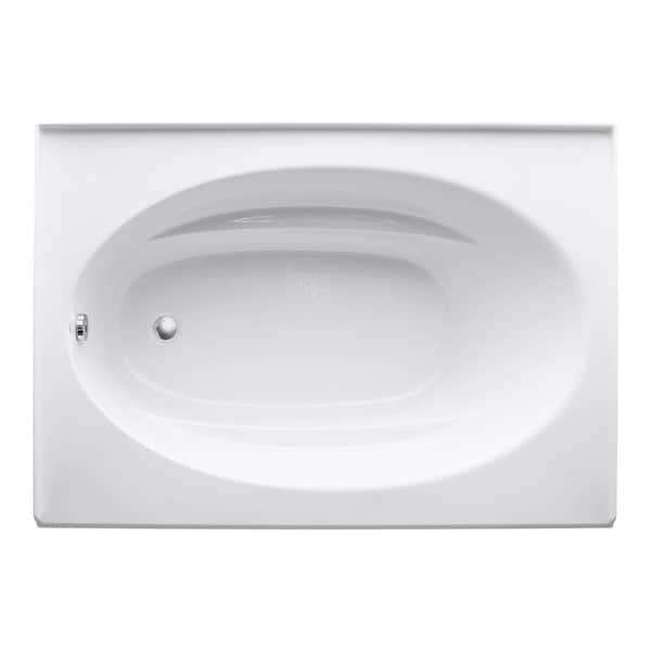 Windward 60 in. x 42 in. Soaking Bathtub with Left-Hand Drain in White