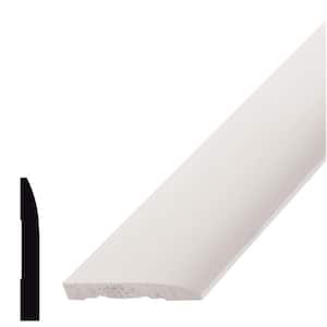 7/16 in. D x 3 in. W x 96 in. L Pine Wood Primed Finger-Joint Baseboard Moulding Pack (6-Pack)