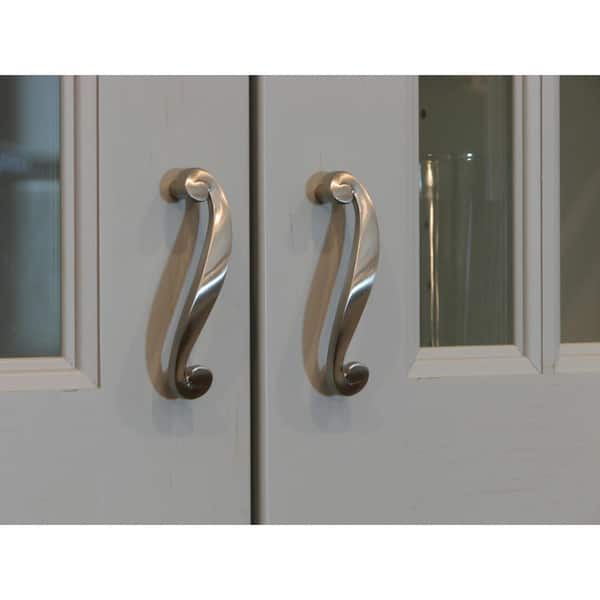 Hawthorne 3 in. Center-to-Center Satin Nickel Cabinet Pull