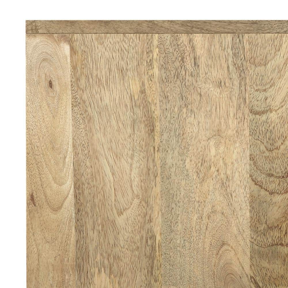 Lockhart Natural Mango Wood Square Side Table, 20 inch