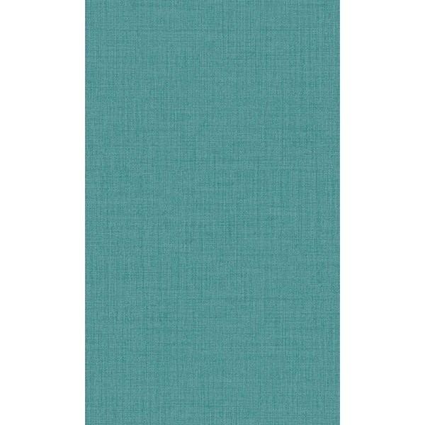 Walls Republic Teal Plain Textured 57 sq. ft. Non-Woven Non-pasted Textured Double Roll Wallpaper