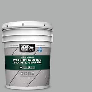 5 gal. #780F-4 Sparrow Solid Color Waterproofing Exterior Wood Stain and Sealer