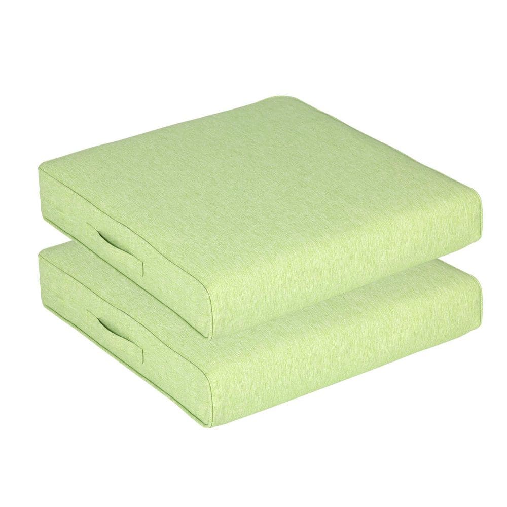 23 in.W x 26 in.D Outdoor Replacement Seat Cushion in Grass Green (2-Pack) price history on PriceWatchPro
