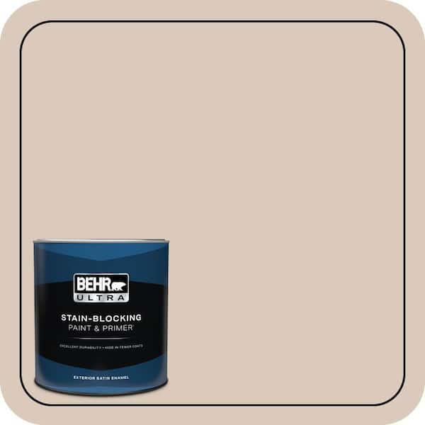 BEHR ULTRA 1 qt. #ICC-22 Haze Satin Enamel Exterior Paint & Primer