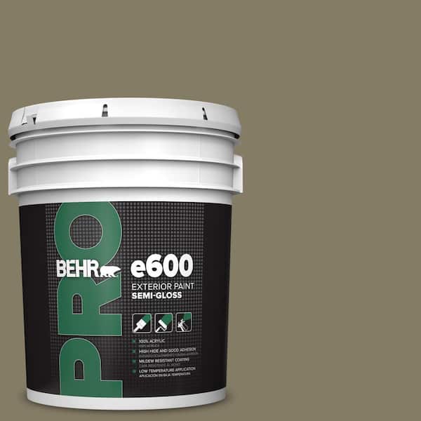 BEHR PRO 5 gal. #PPU8-24 Deserted Island Semi-Gloss Exterior Paint
