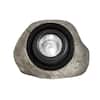 Photo 1 of 30 Lumen Gray LED Weather Resistant Outdoor Solar Rock Spot Light with Adjustable Lamp Head


