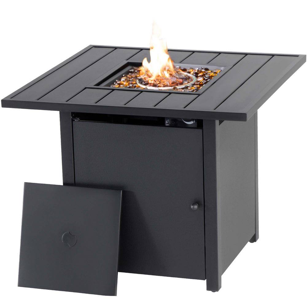 31 in. Metal Gas Propane Outdoor Fire Pit Table