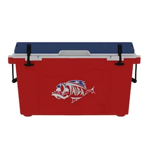 55 Quart Cooler Red White and Blue