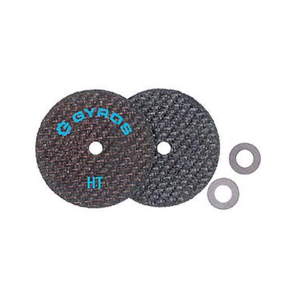 Gyros Fiber Disks HT 1-3/4 in. Diameter Reinforced Cut Off Wheels (Set of 2)