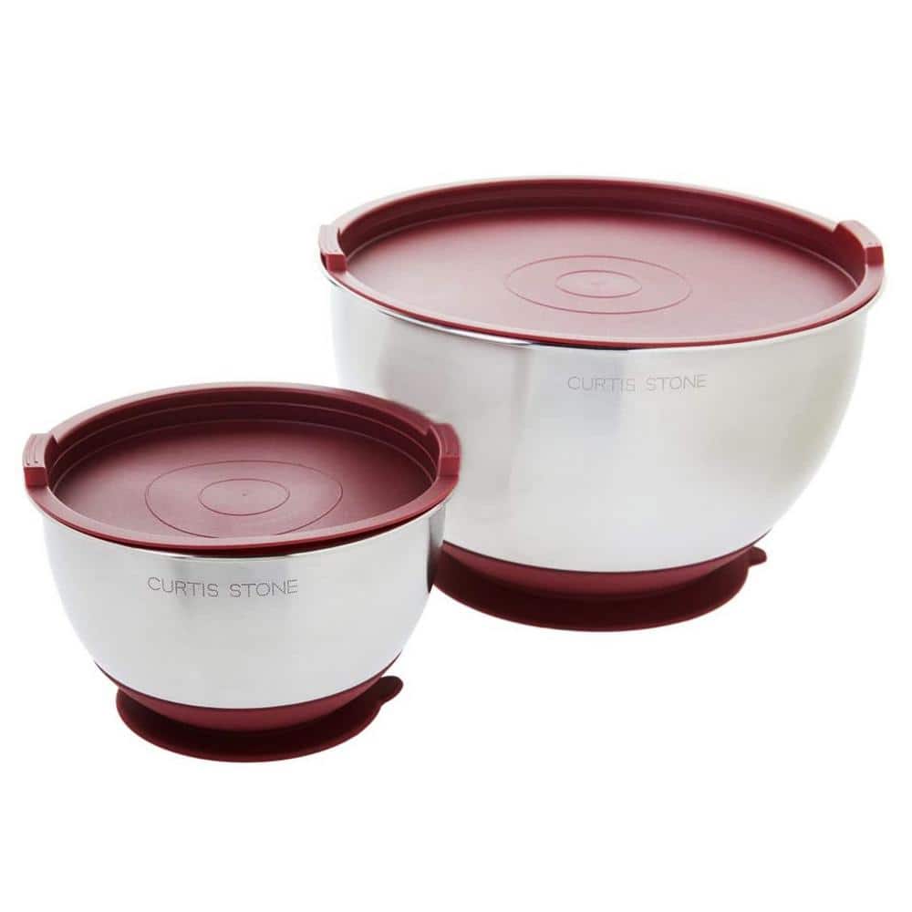 KitchenAid 21PC Plastic with Non-Skid Bottom Mixing Bowl and