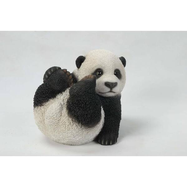 Hi Line Gift Baby Panda Playing Statue B The Home Depot