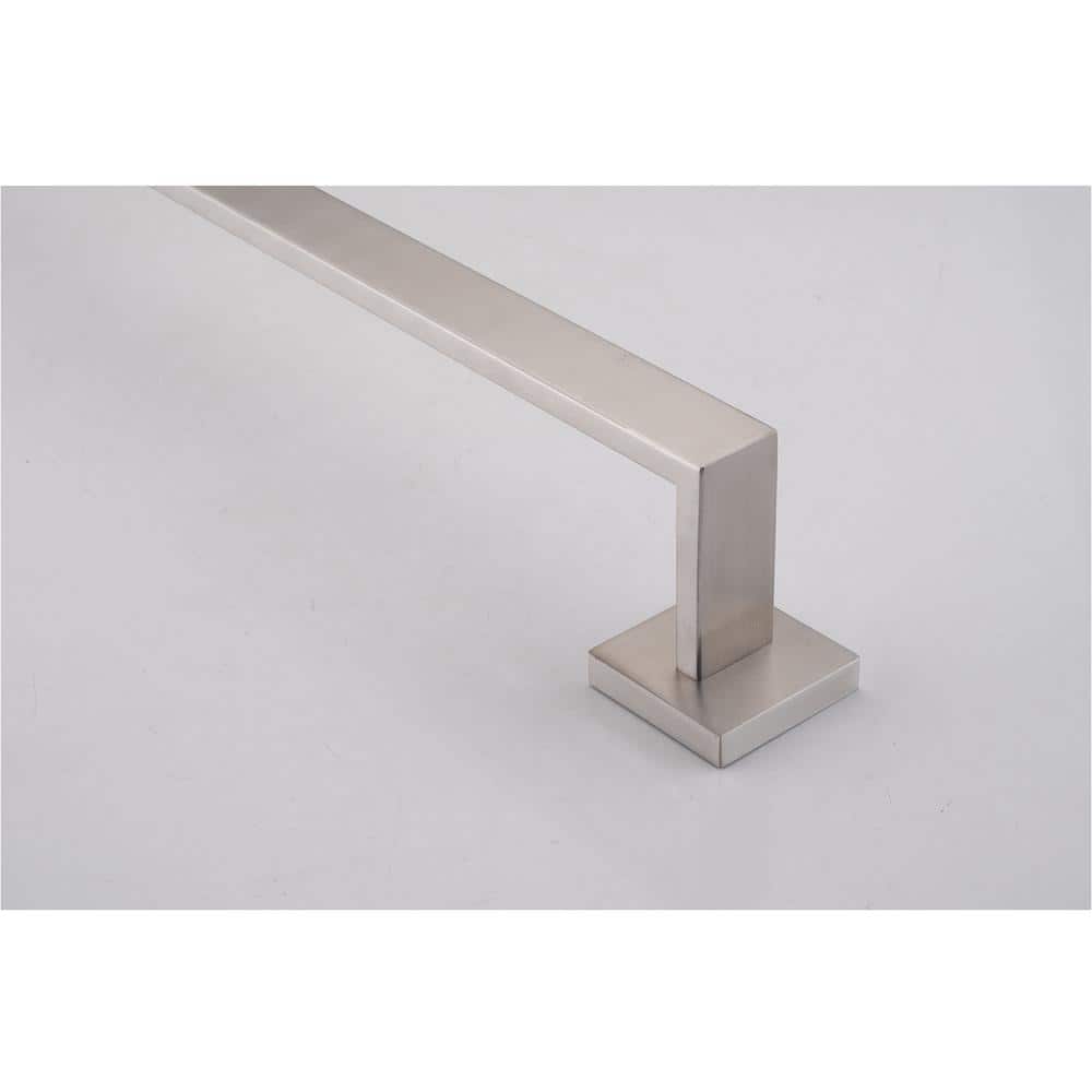 Brushed Nickel 4-Piece Bathroom Hardware Set with Towel Bar