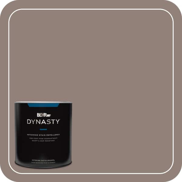 BEHR DYNASTY 1 qt. #BNC-22 Chocolate Chiffon Satin Enamel Interior Stain-Blocking Paint and Primer