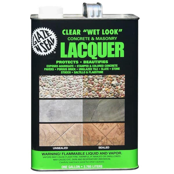 Glaze 'N Seal 1 gal. Clear Wet Look Concrete and Masonry Lacquer Sealer