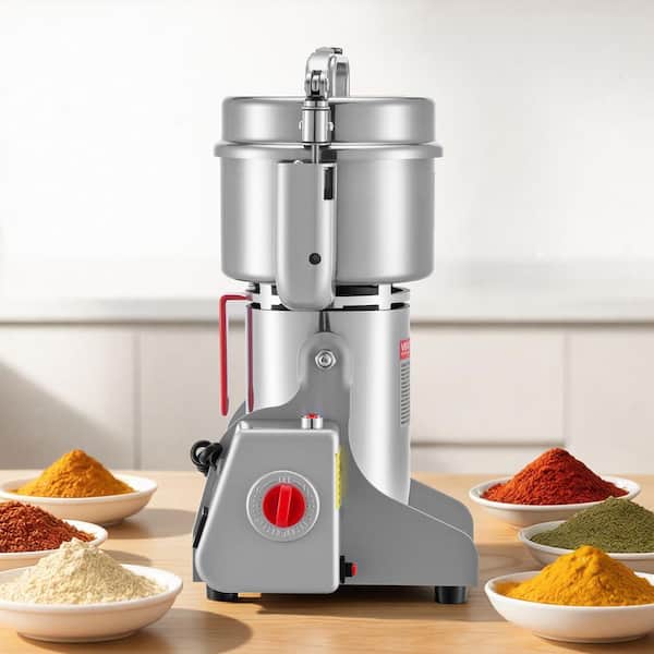 750g Electric Grain Mill Grinder, 2,000 W 28,000 RPM High Speed Grinding Machine, Stainless Steel Pulverizer Machine