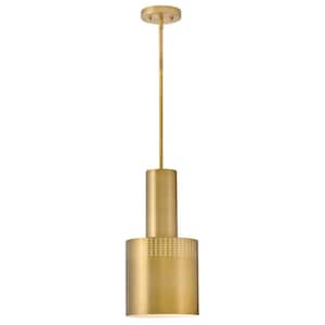 Casey 1-Light Lacquered Brass Pendant Light
