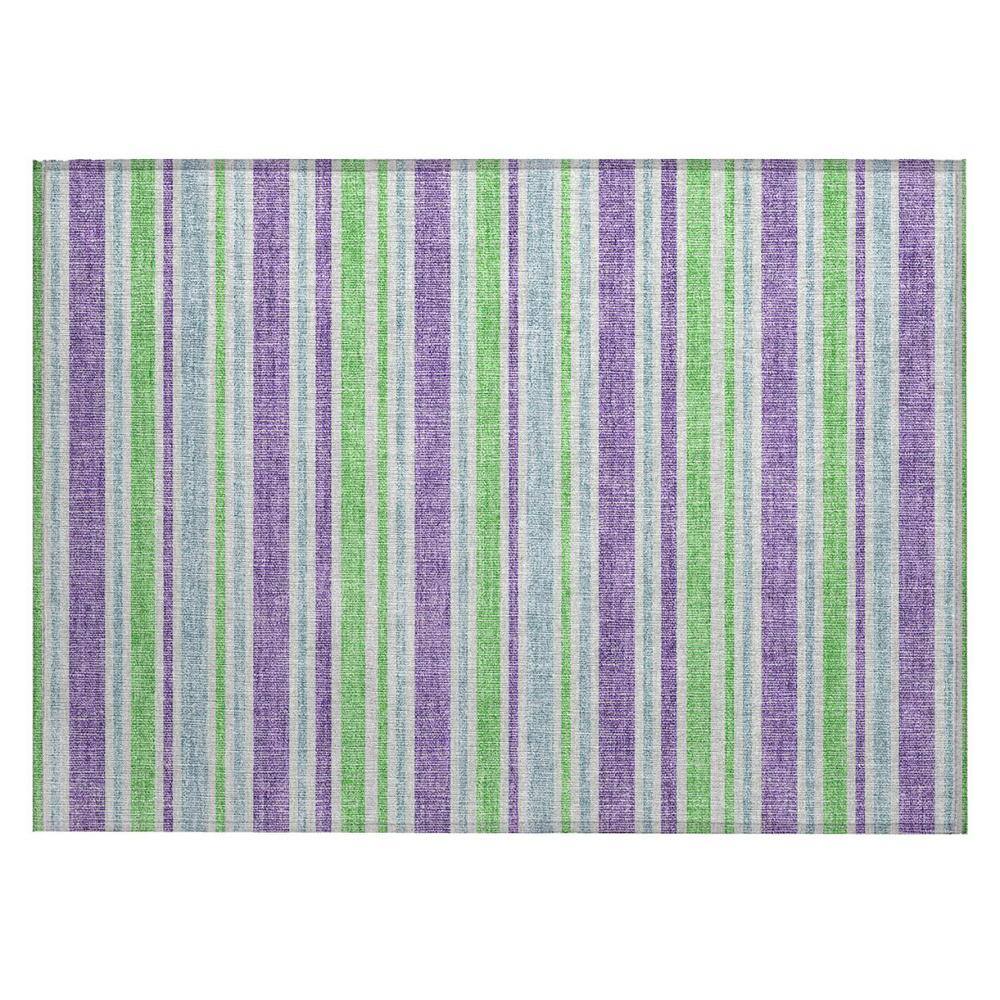 Lime Green 2 ft. x 3 ft. Woven Striped Polyester Rectangle Indoor/Outdoor Area Rug price history on PriceWatchPro