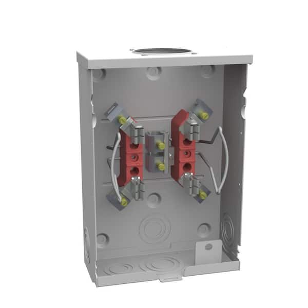 Milbank 125 Amp 4 Terminal Ringless Overhead/Underground Meter Socket