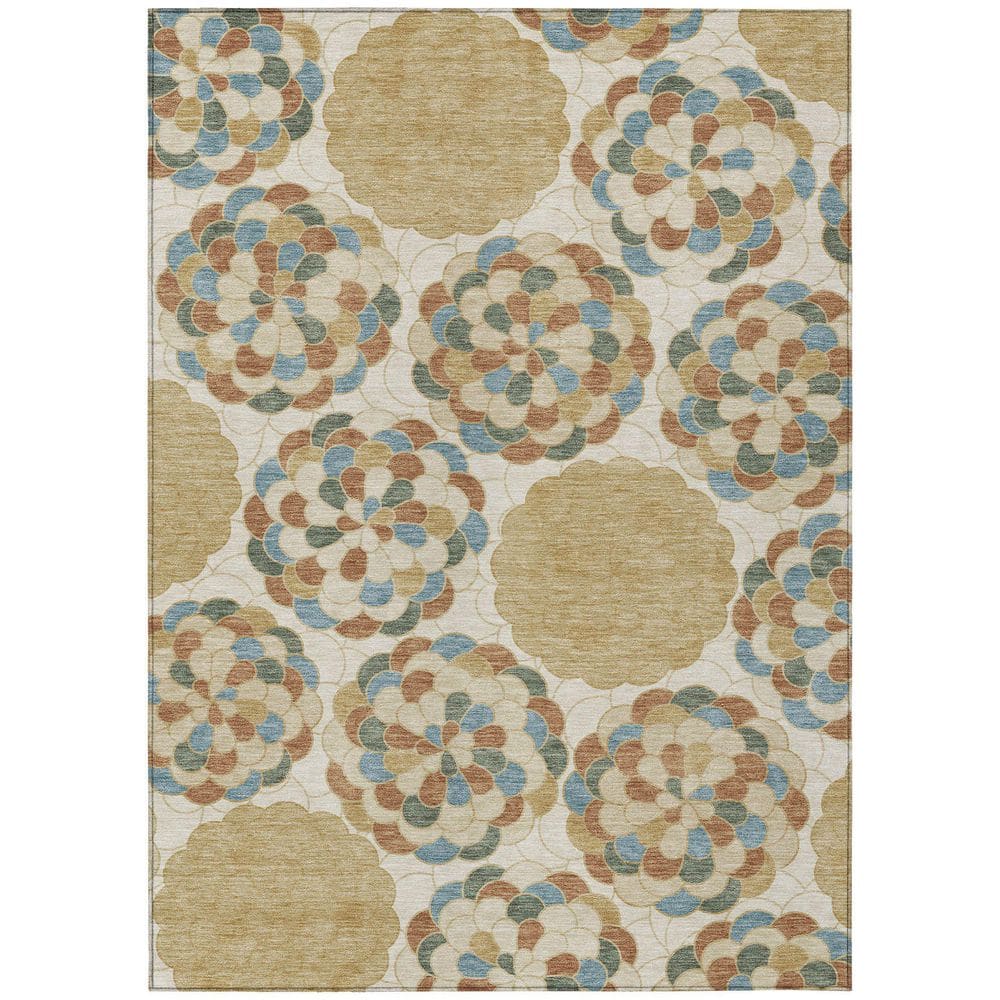 Chantille Machine Washable Indoor/Outdoor Abstract ACN2466 Beige 3 ft. x 5 ft. Area Rug price history on PriceWatchPro