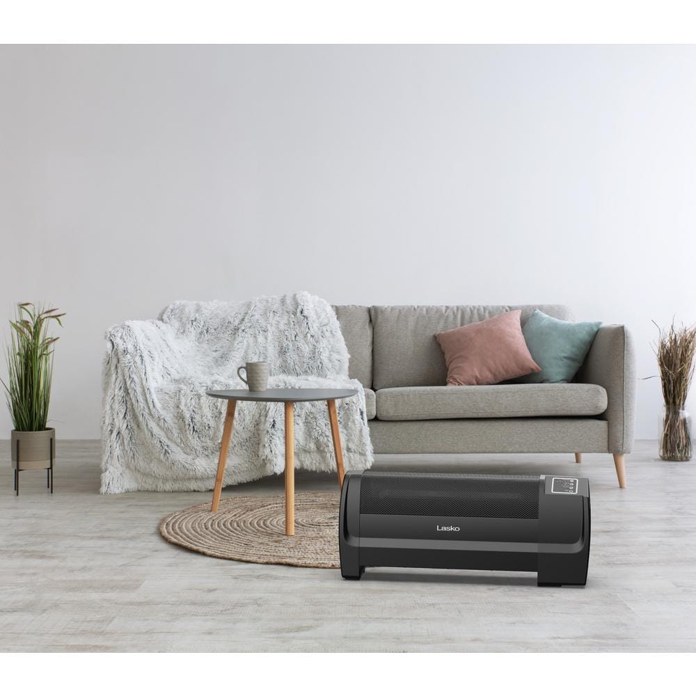 Lasko Black Ceramic Low Profile Electric Space Heater