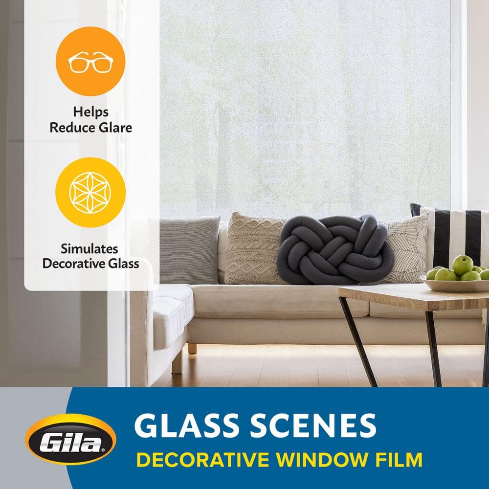 Winter Morning Frosted Decorative Window Film 36in x 78in