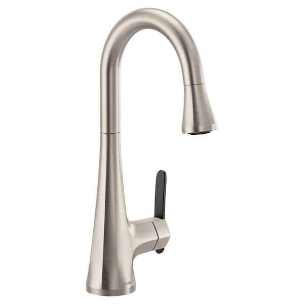 MOEN Sinema Single-Handle Pull-Down Sprayer Bar Faucet Featuring Reflex and 2-Handle Options in Spot Resist Stainless