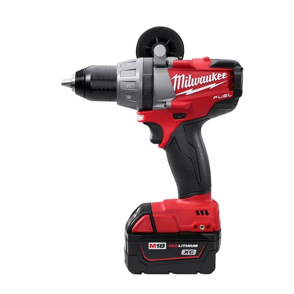 Milwaukee - M18 FUEL 18-Volt Brushless 1/2 in. Drill/Driver XC Battery Kit