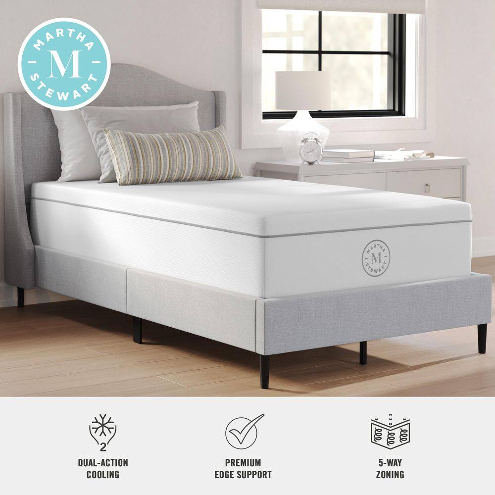 Twin 12" White Innerspring Adjustable Bed Mattress