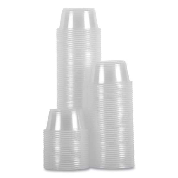 Boardwalk 2 oz. Clear Souffle/Portion Disposable Plastic Cups,  Polypropylene, 20 Cups/Sleeve, 125 Sleeves/Carton BWKPRTN2TS - The Home  Depot