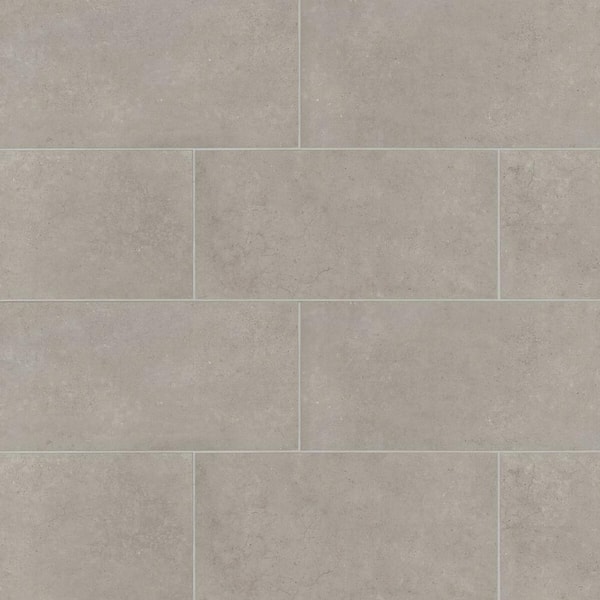 Bedrosians Sample-Materika 4 in. x 5 in. Greige Porcelain Floor Subway Tile