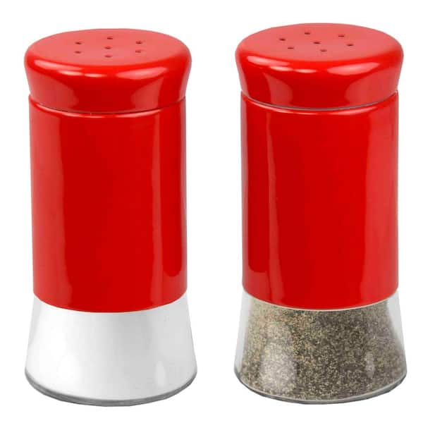 Home Basics Essence Red Salt and Pepper Shakers