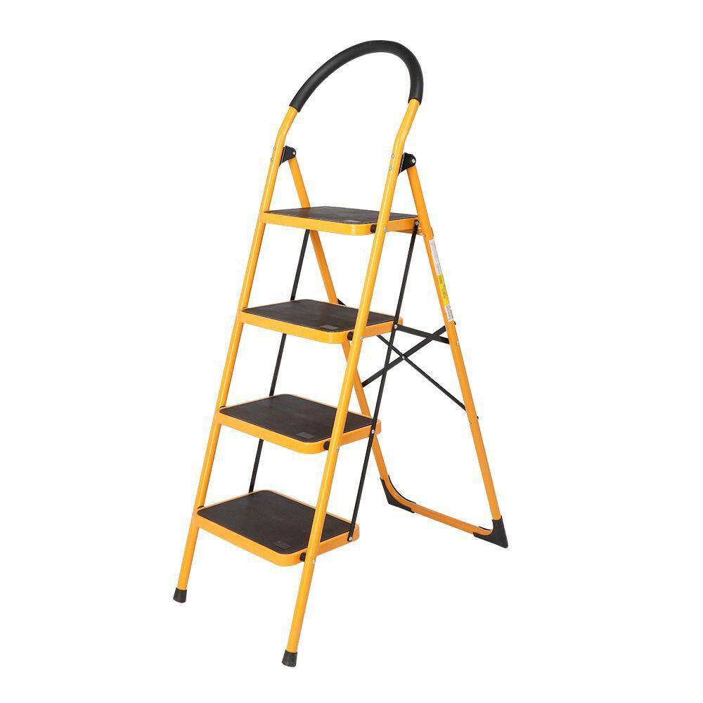 4.5 ft. Reach 4 Step Curved Ladder Heavy Duty Arc Step Platform with Anti Slip Treads Sturdy Climbing Steps,Step Stool price history on PriceWatchPro