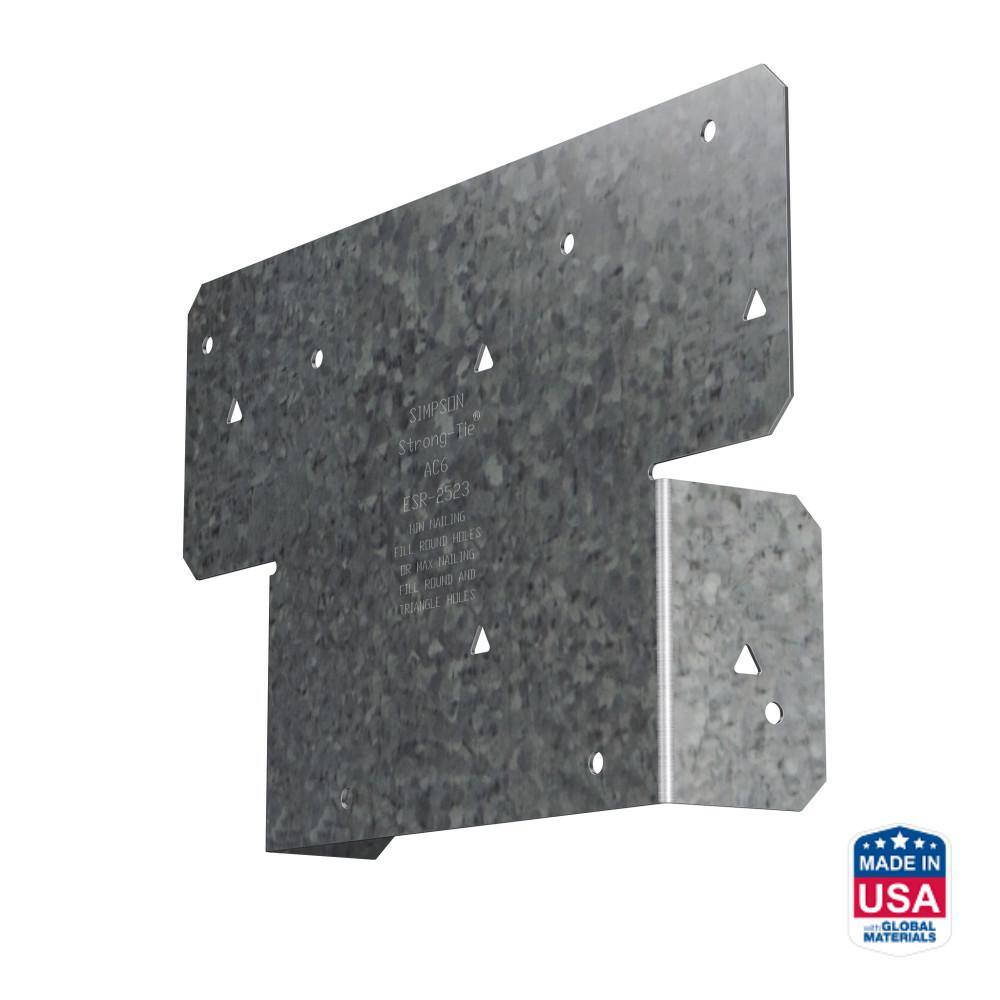 Simpson Strong-Tie 6x6 Zinc Galvanized 18 Gauge Post Cap