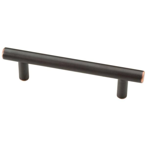 Liberty 3-3/4 in. (96 mm) Bronze with Copper Highlights Cabinet Drawer Bar Pull