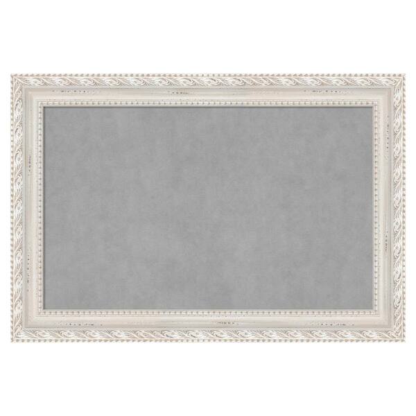 Amanti Art Opera Off White 38 in. x 26 in Framed Magnetic Board