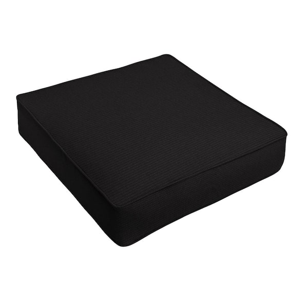 SORRA HOME Outdura ETC Coal Rectangle Outdoor Seat Cushion