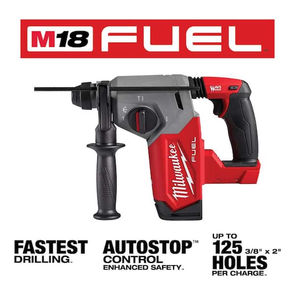 M18 Fuel 18-Volt Lithium-Ion Brushless Cordless 1 in. SDS-Plus Rotary Hammer with 6.0 Ah Battery