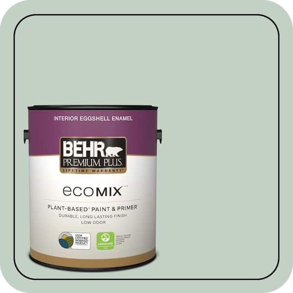 1 gal. #PPU11-13 Frosted Jade Eggshell Enamel EcoMix Plant-Based Interior Paint & Primer