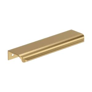 Streamline Tab 6 in. Center-to-Center (152mm) Modern Champagne Bronze Cabinet Edge Pull