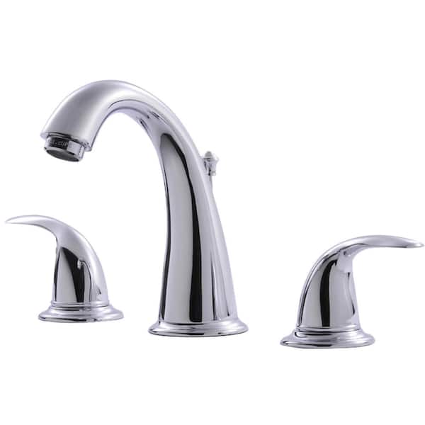Fontaine by Italia Builder's Series 8 in. Widespread 2-Handle Bathroom Faucet with Drain in Chrome