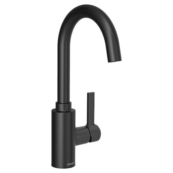 MOEN Genta LX Single-Handle Bar Faucet in Matte Black 5882BL - The