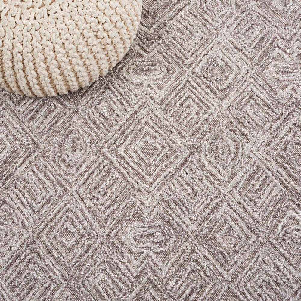 Hand-Tufted Textural Wool Area Rug - 8' x 10' - Brown