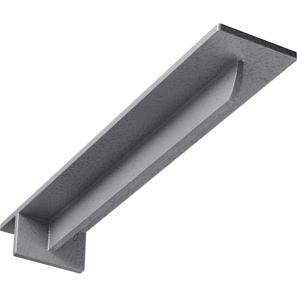 Ekena Millwork 3 in. x 2 in. x 16 in. Steel Hammered Light Blue Heaton Bracket