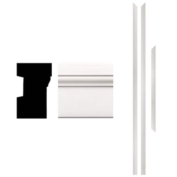 180 1-1/4 in. x 2 in. x 83-1/2 in. Primed Composite Brickmould Kit (3-Pieces)